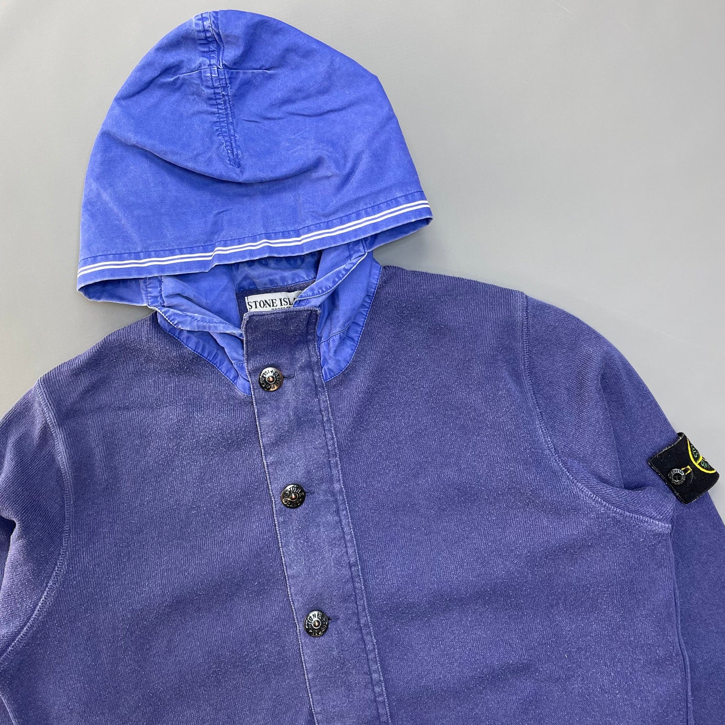 Stone Island Hooded Cardigan Jumper