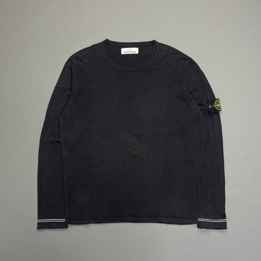 Stone Island Lightweight Navy Knit Jumper