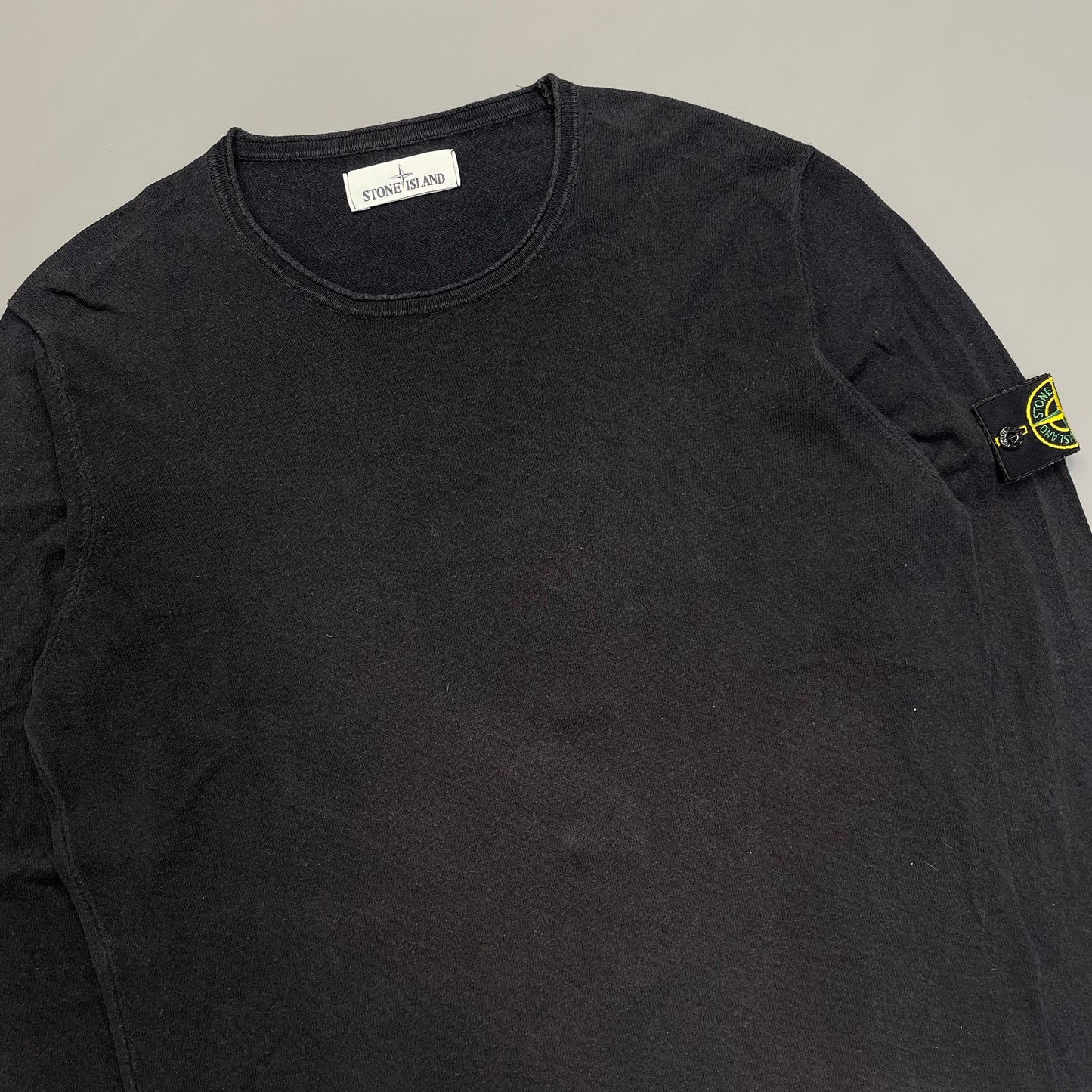 Stone Island Lightweight Navy Knit Jumper