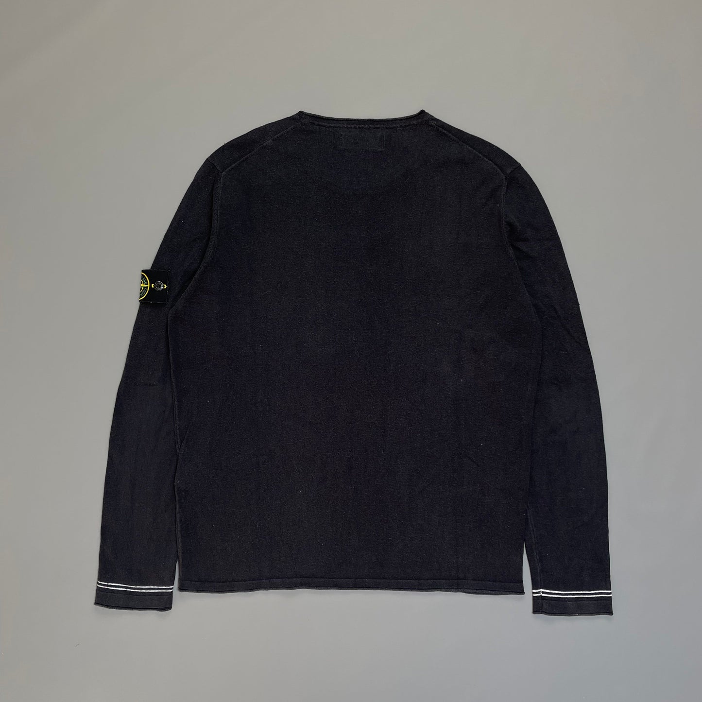 Stone Island Lightweight Navy Knit Jumper