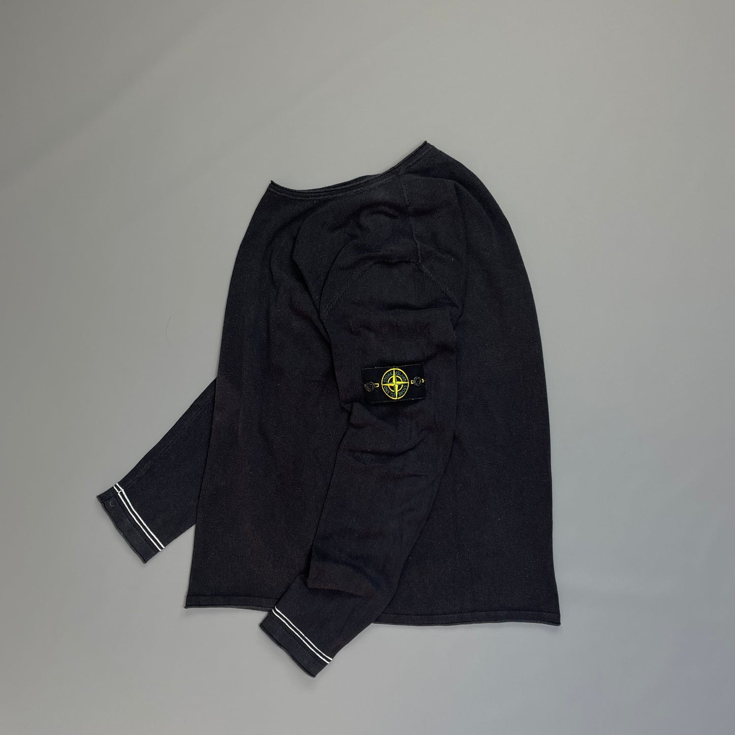 Stone Island Lightweight Navy Knit Jumper