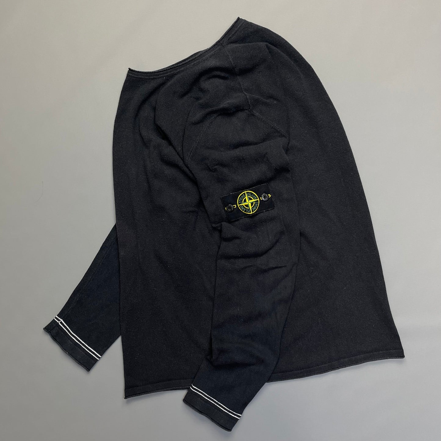 Stone Island Lightweight Navy Knit Jumper