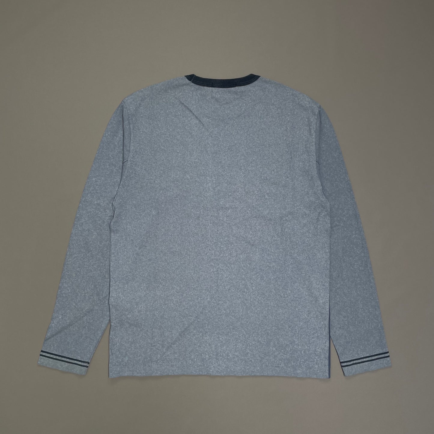 Stone Island Long Sleeve Contrast Blue Tee