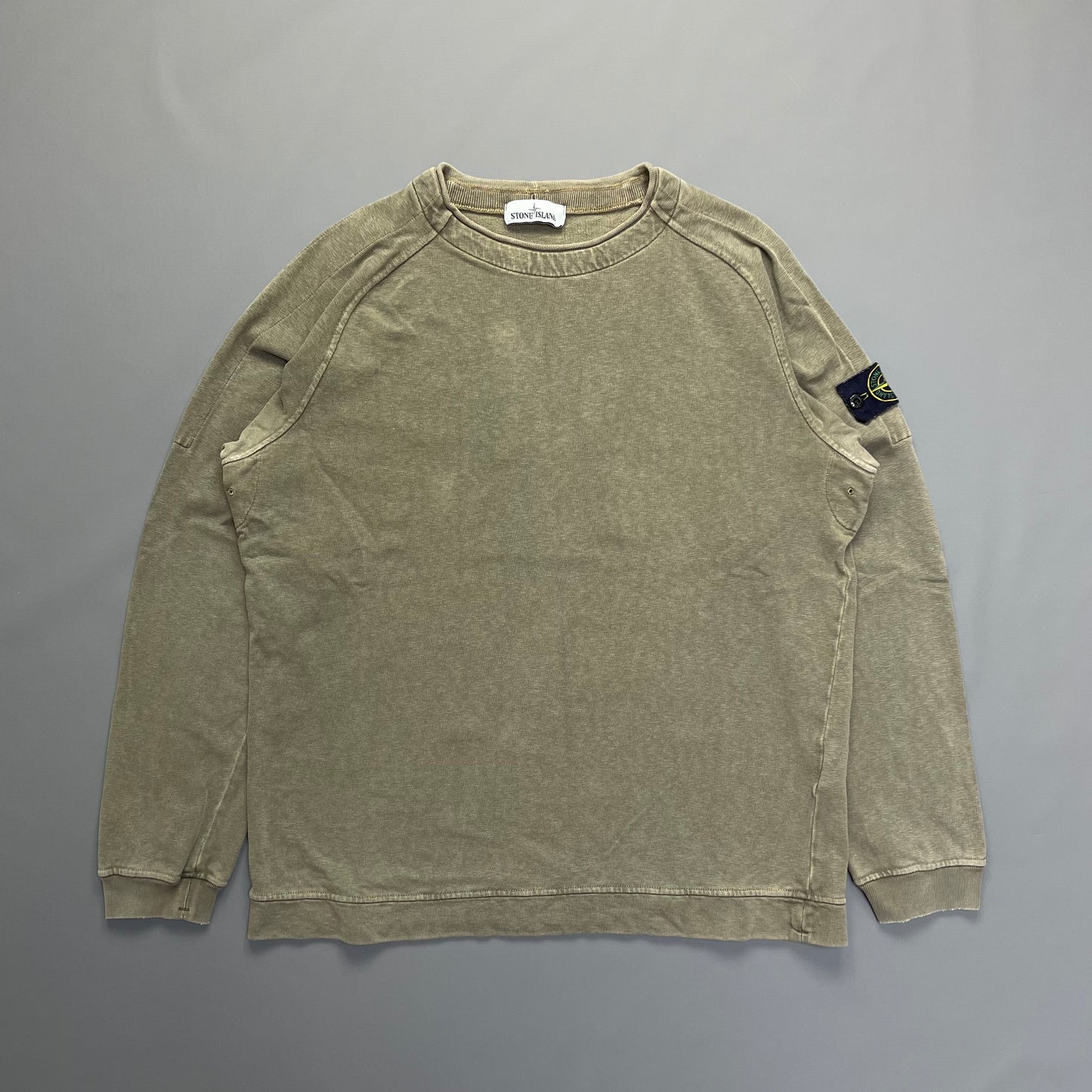 Stone Island Khaki Jumper w/ Back Panels