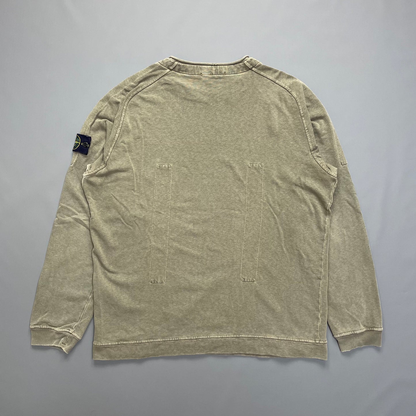 Stone Island Khaki Jumper w/ Back Panels