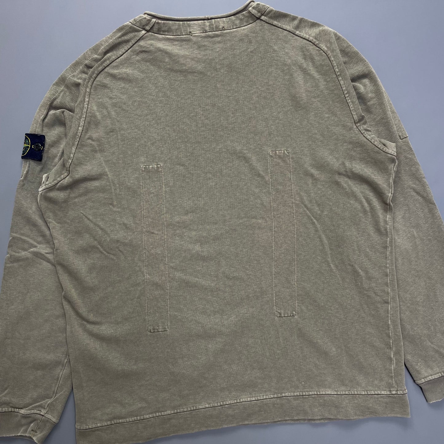 Stone Island Khaki Jumper w/ Back Panels