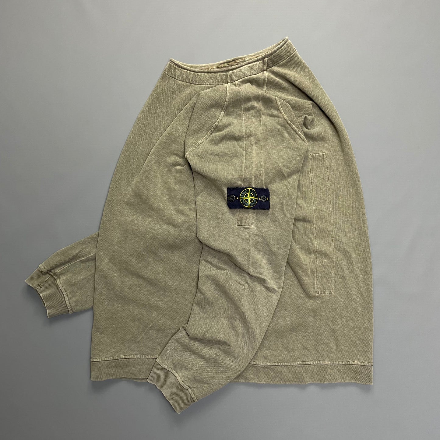 Stone Island Khaki Jumper w/ Back Panels