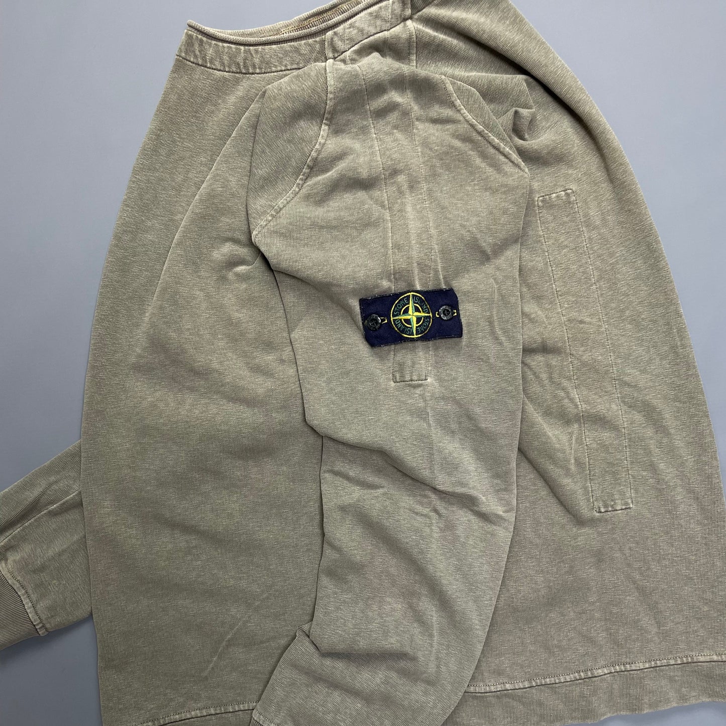 Stone Island Khaki Jumper w/ Back Panels