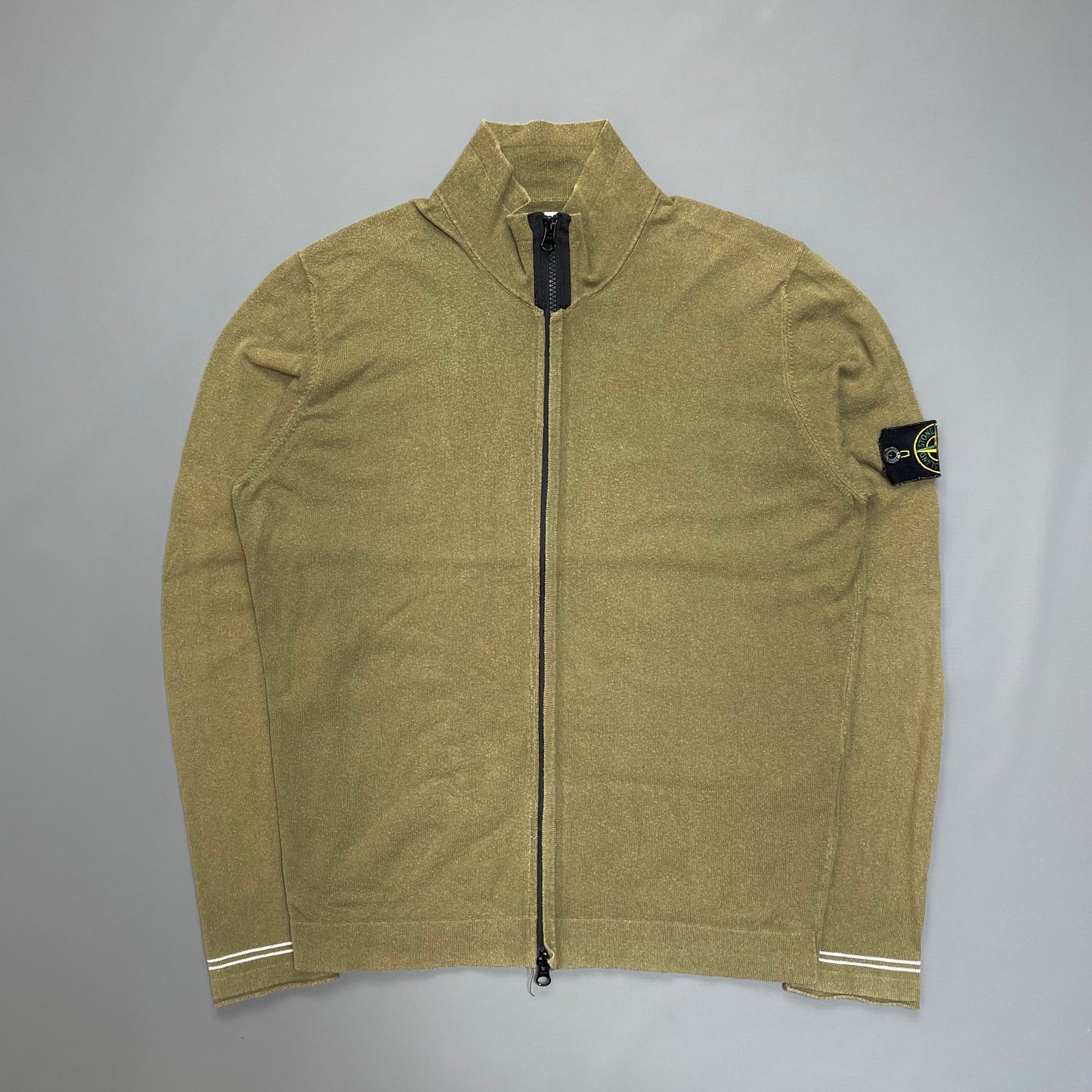 Stone Island Khaki Green SS17 Lightweight Knit Jumper