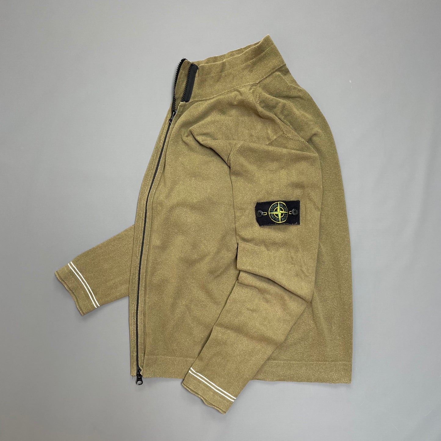 Stone Island Khaki Green SS17 Lightweight Knit Jumper