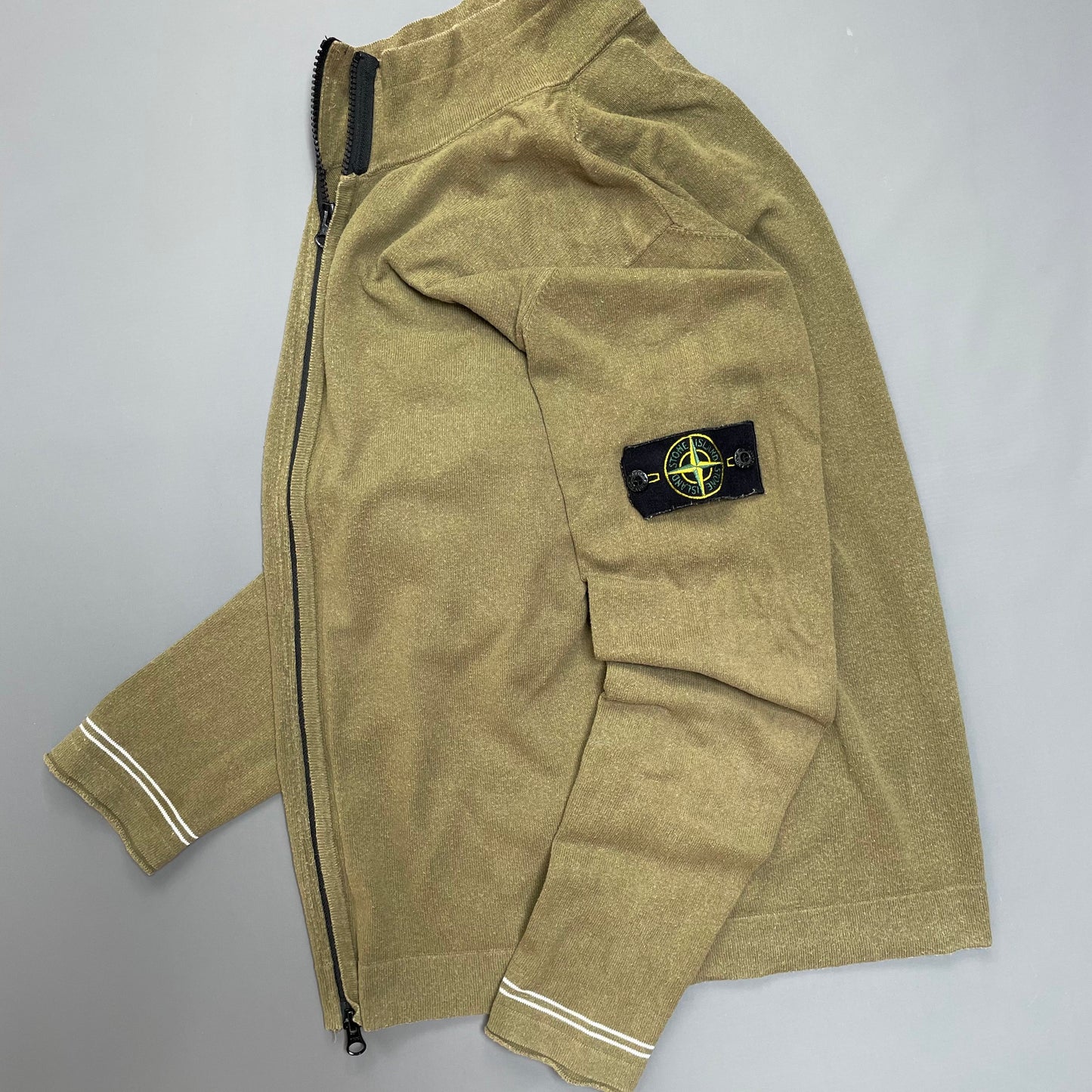 Stone Island Khaki Green SS17 Lightweight Knit Jumper