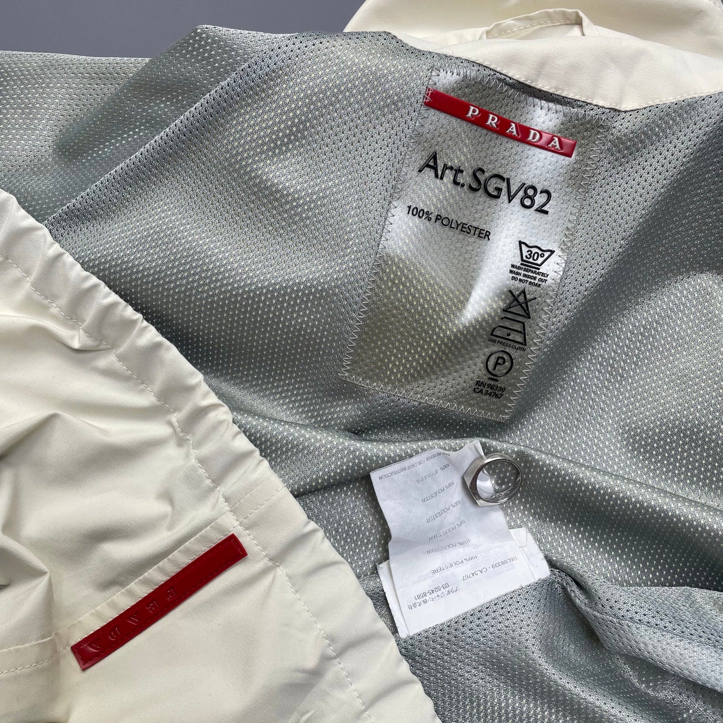 Prada Sport Cream Goretex Jacket