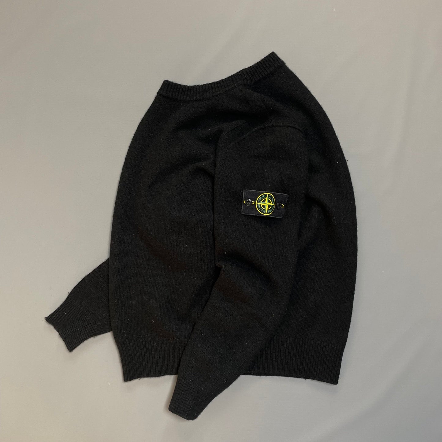 Stone Island Black Knit Jumper