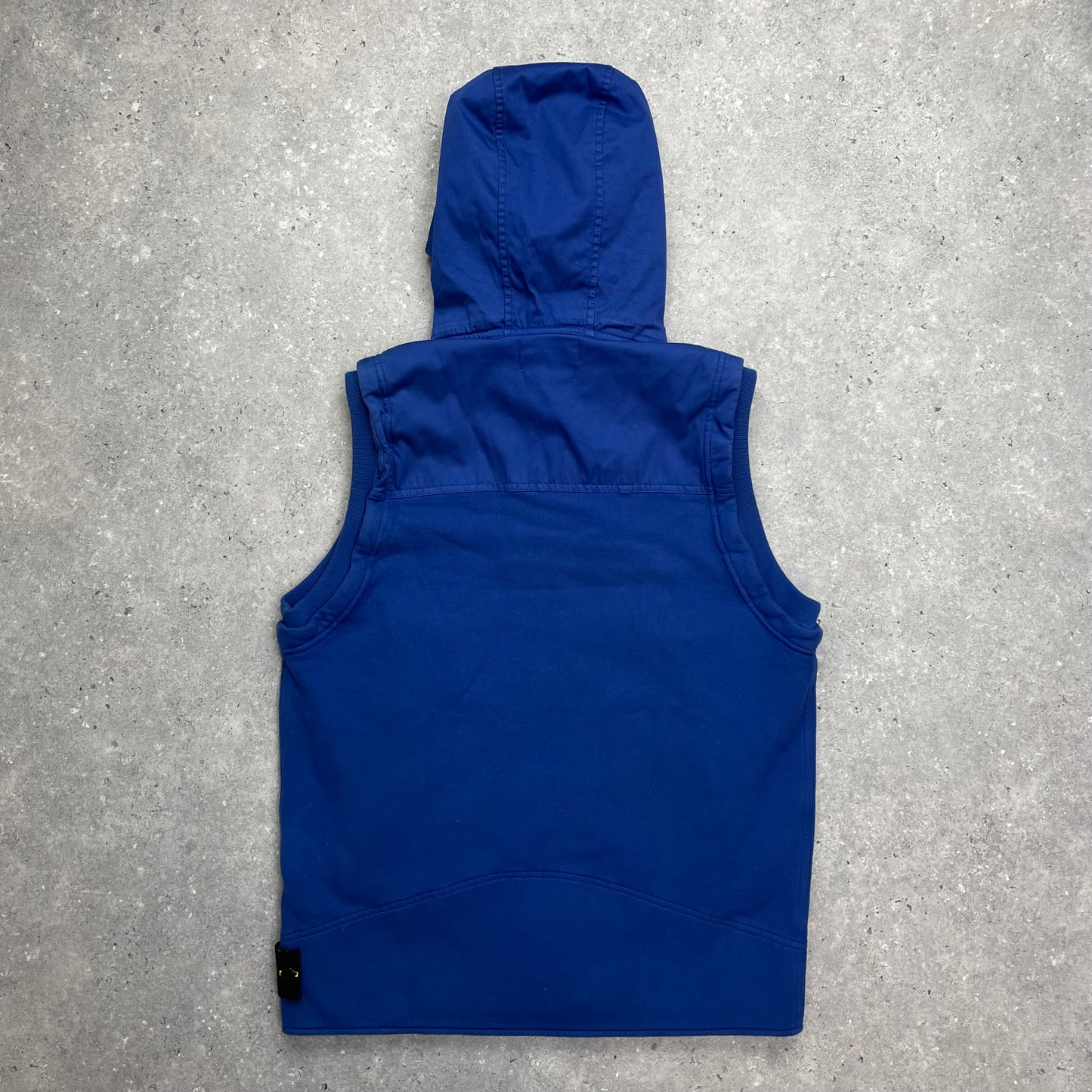 Stone Island Blue Gilet w/ Detachable Grey Hood AW12