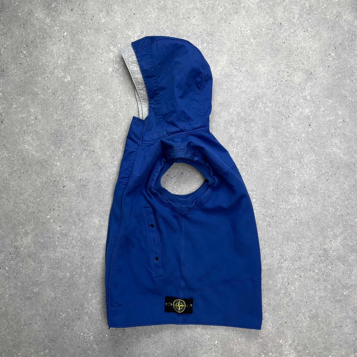 Stone Island Blue Gilet w/ Detachable Grey Hood AW12