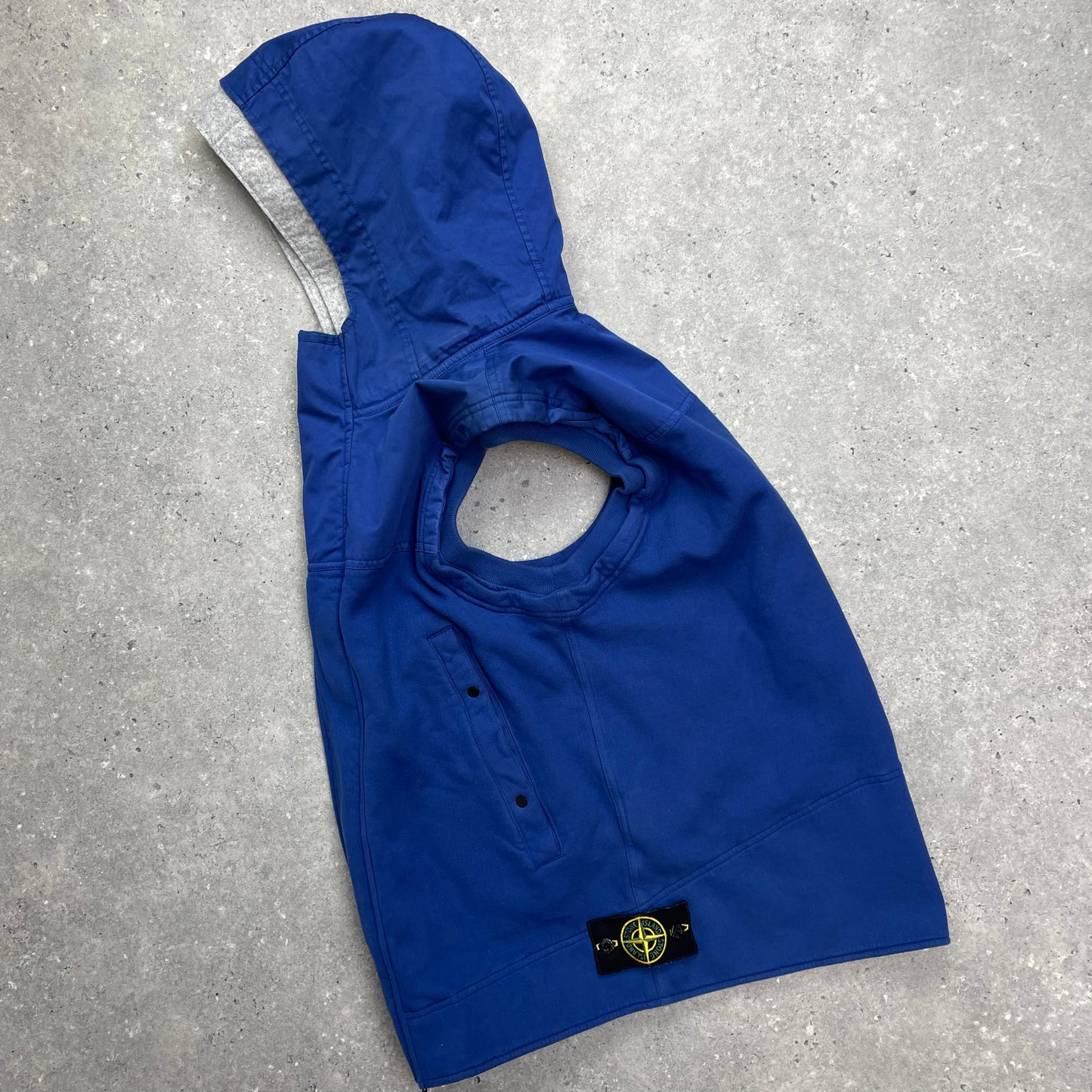 Stone Island Blue Gilet w/ Detachable Grey Hood AW12