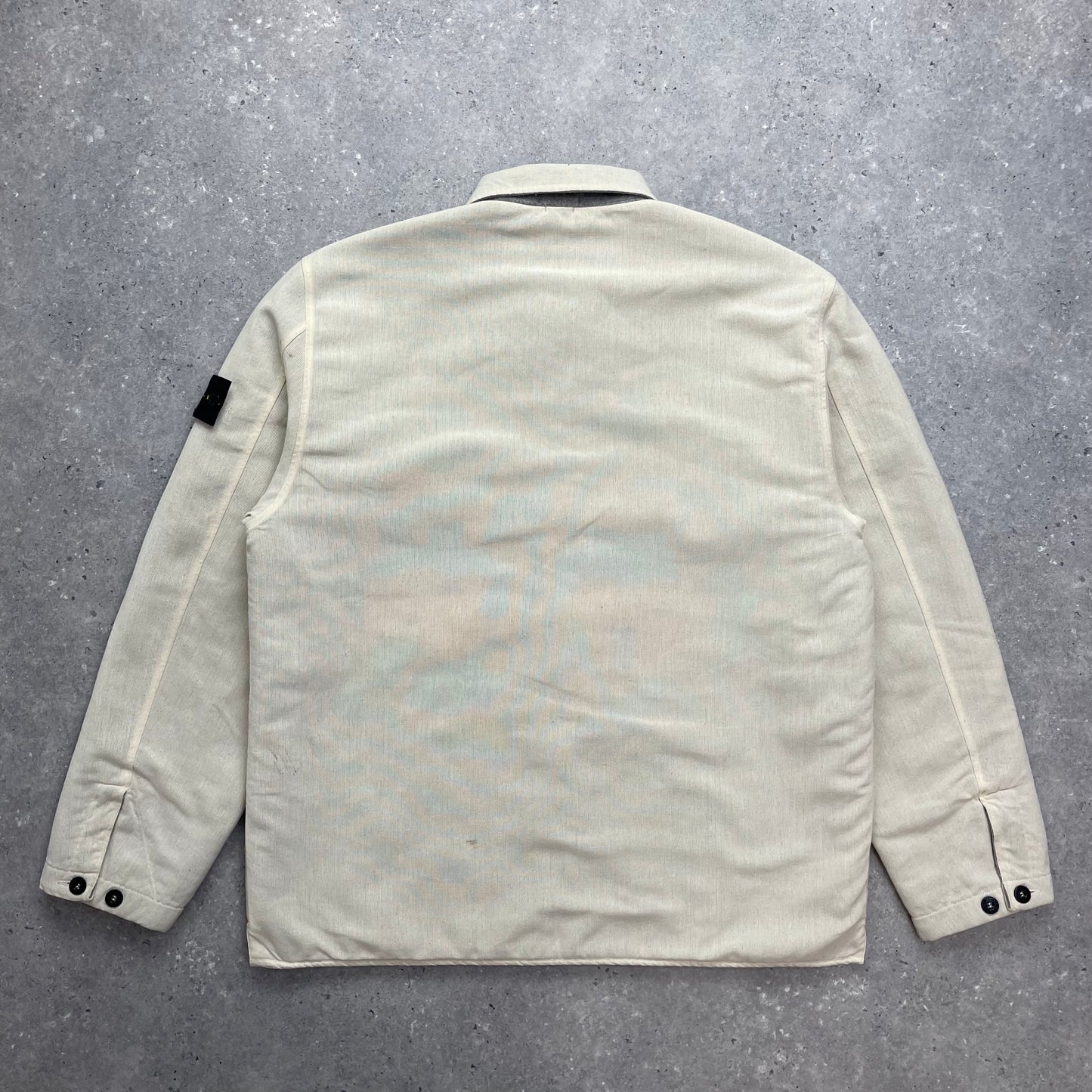 Stone Island Cream Canvas Lined Jacket AW03