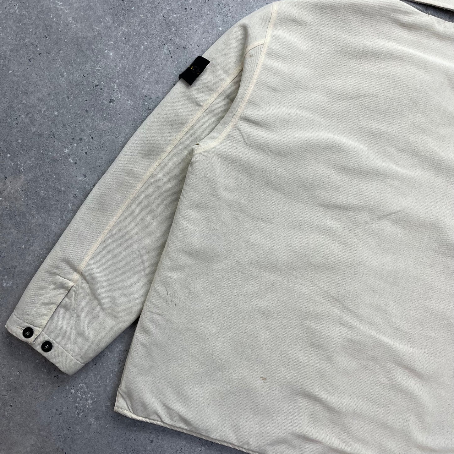 Stone Island Cream Canvas Lined Jacket AW03