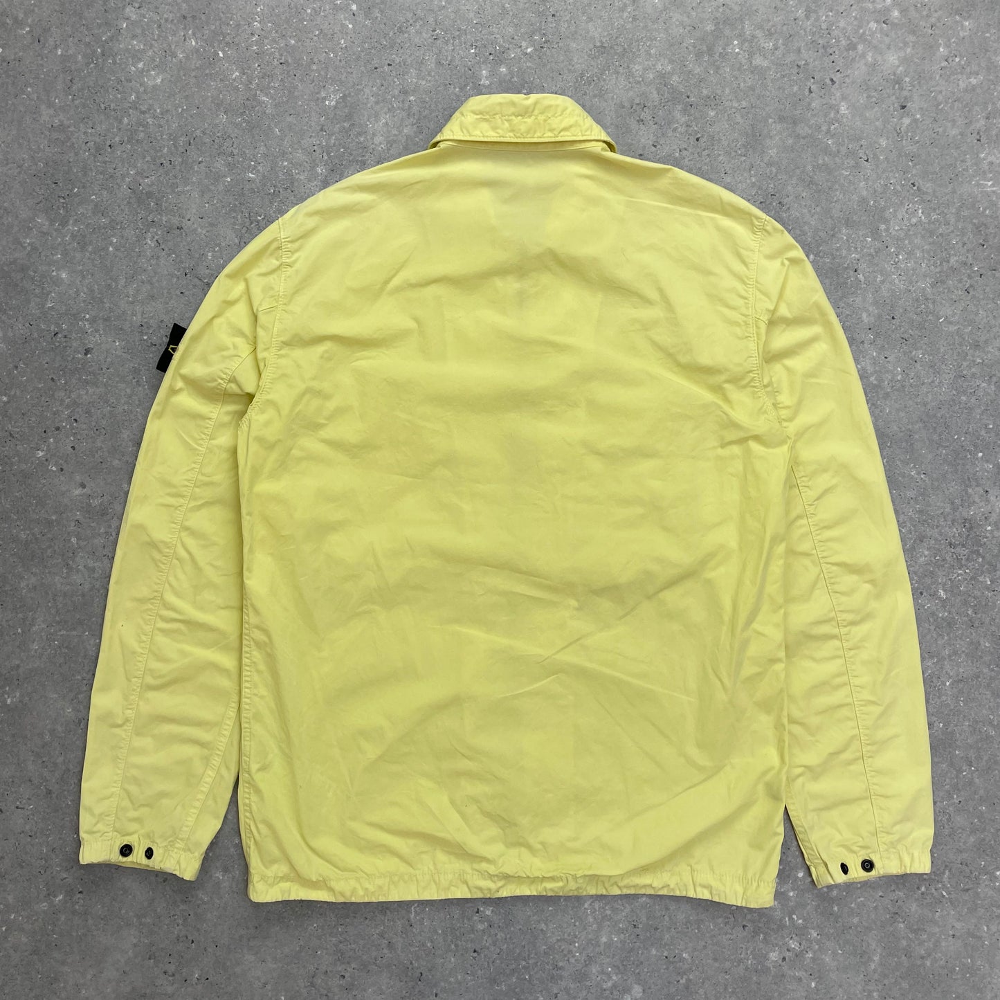 Stone Island Yellow Zip-Through Overshirt