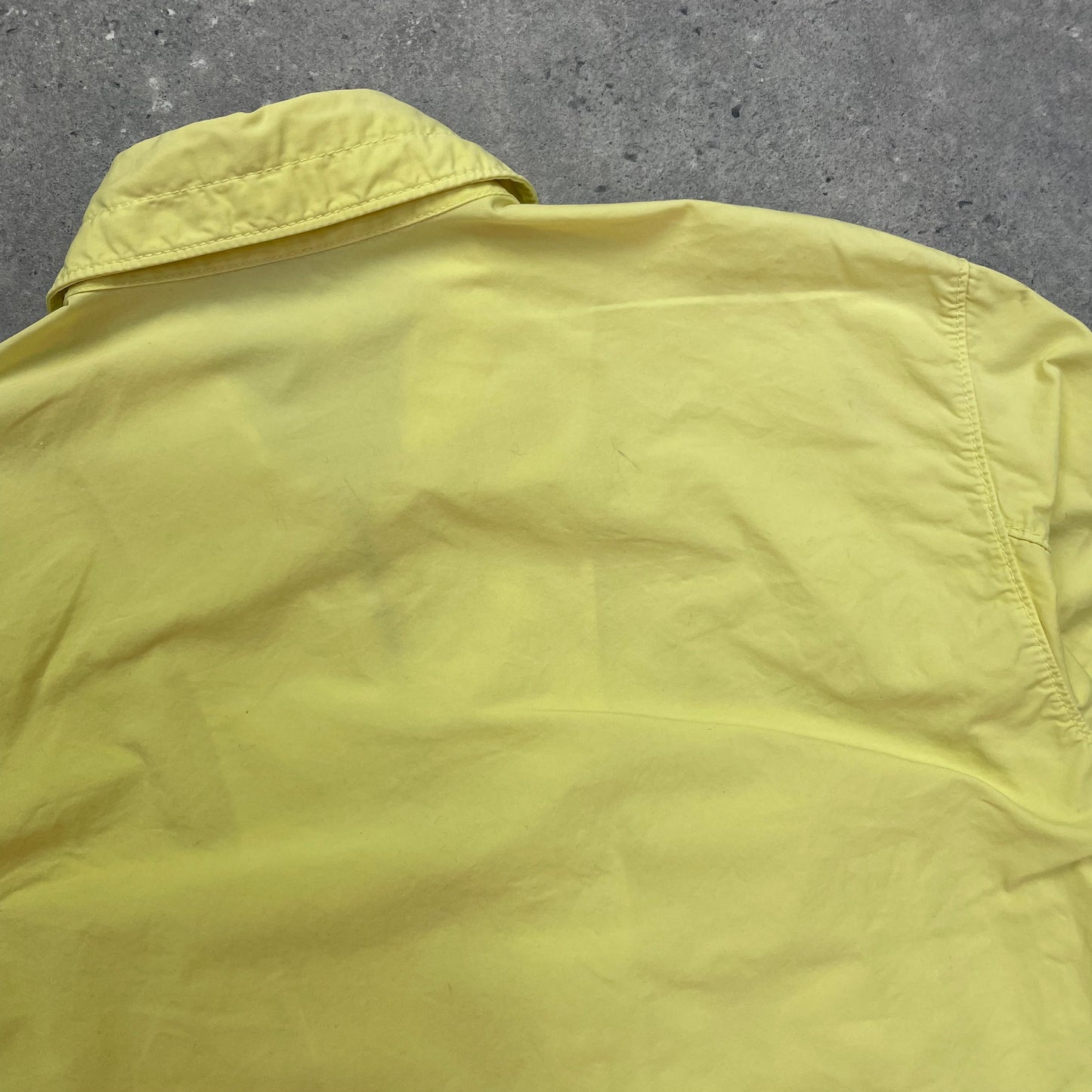 Stone Island Yellow Zip-Through Overshirt