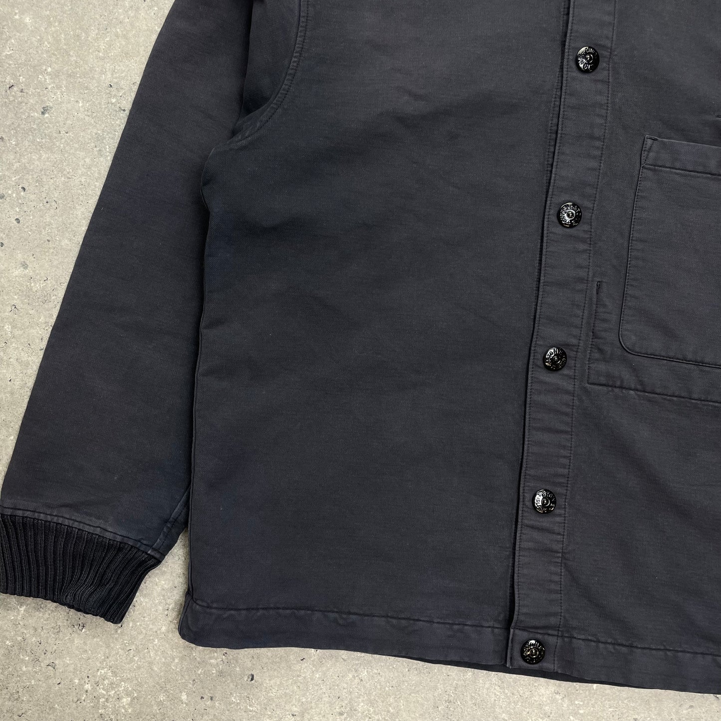 Stone Island Grey Hooded Cardigan Jacket AW04