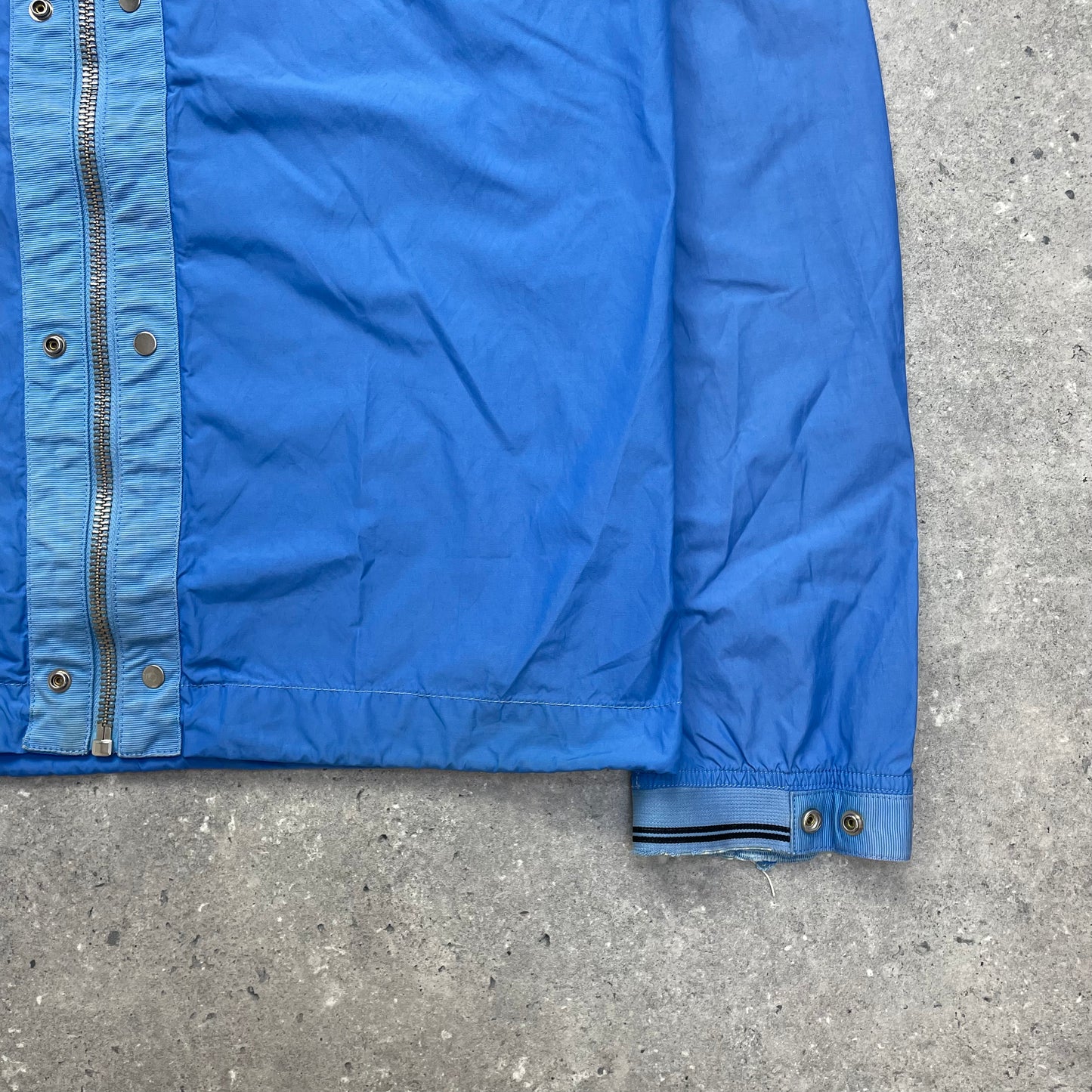 Stone Island Blue Spalmatura Nylon Hooded Jacket SS09