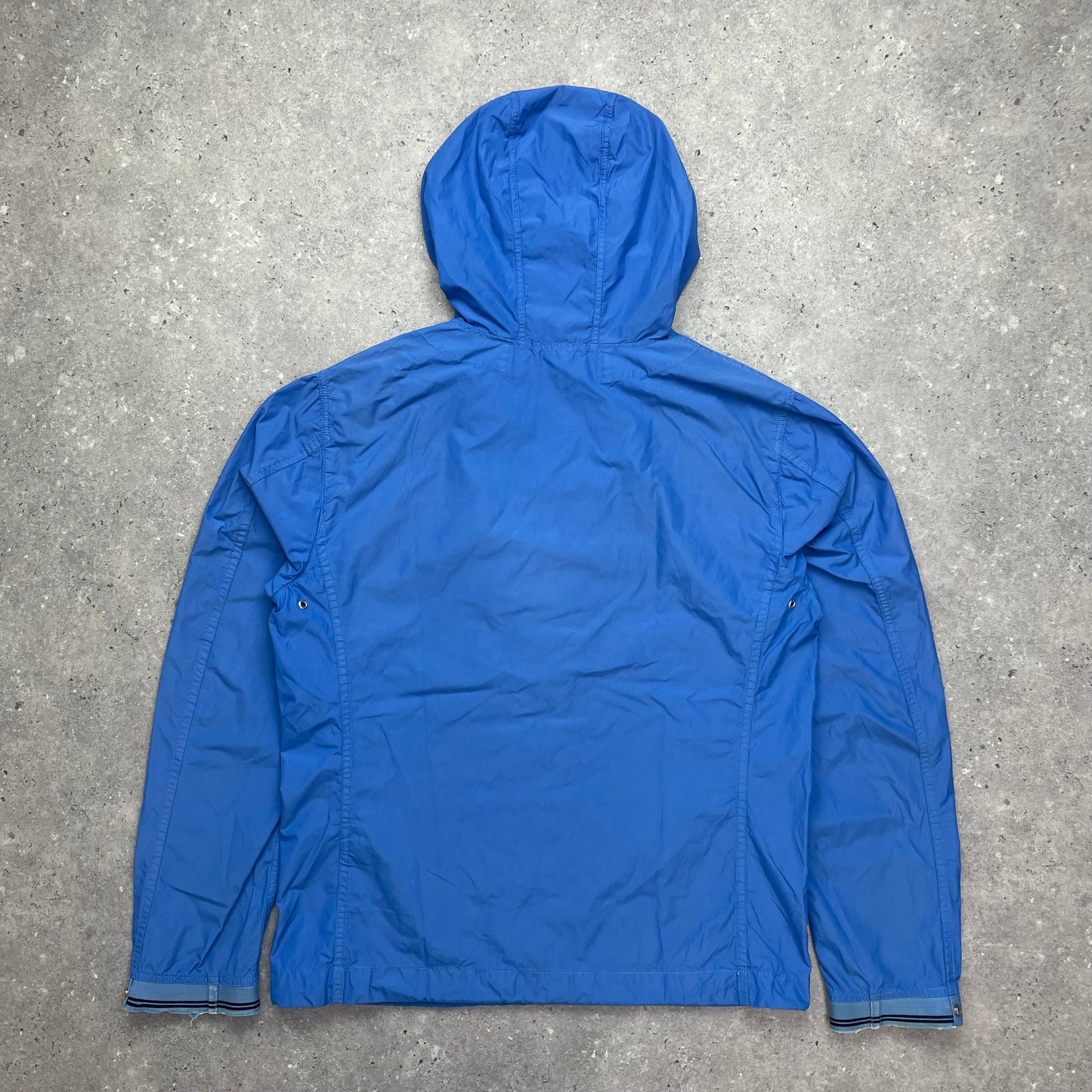 Stone Island Blue Spalmatura Nylon Hooded Jacket SS09