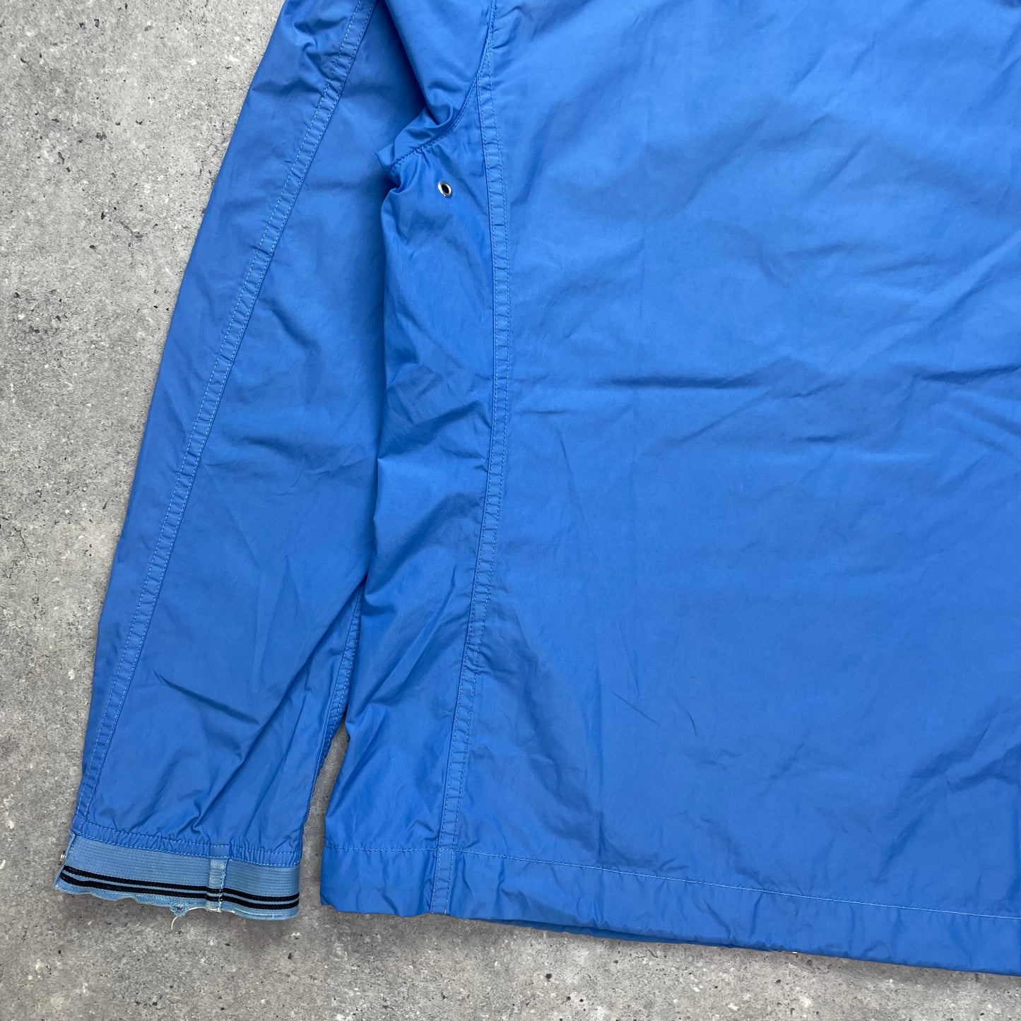 Stone Island Blue Spalmatura Nylon Hooded Jacket SS09