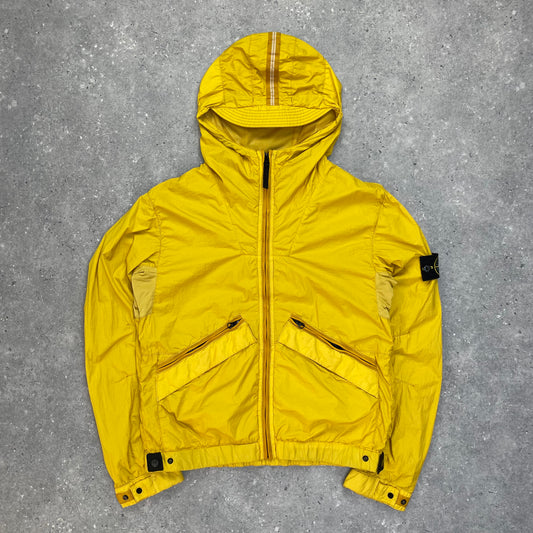 Stone Island Yellow Membrana TC Lightweight Hooded Jacket SS13