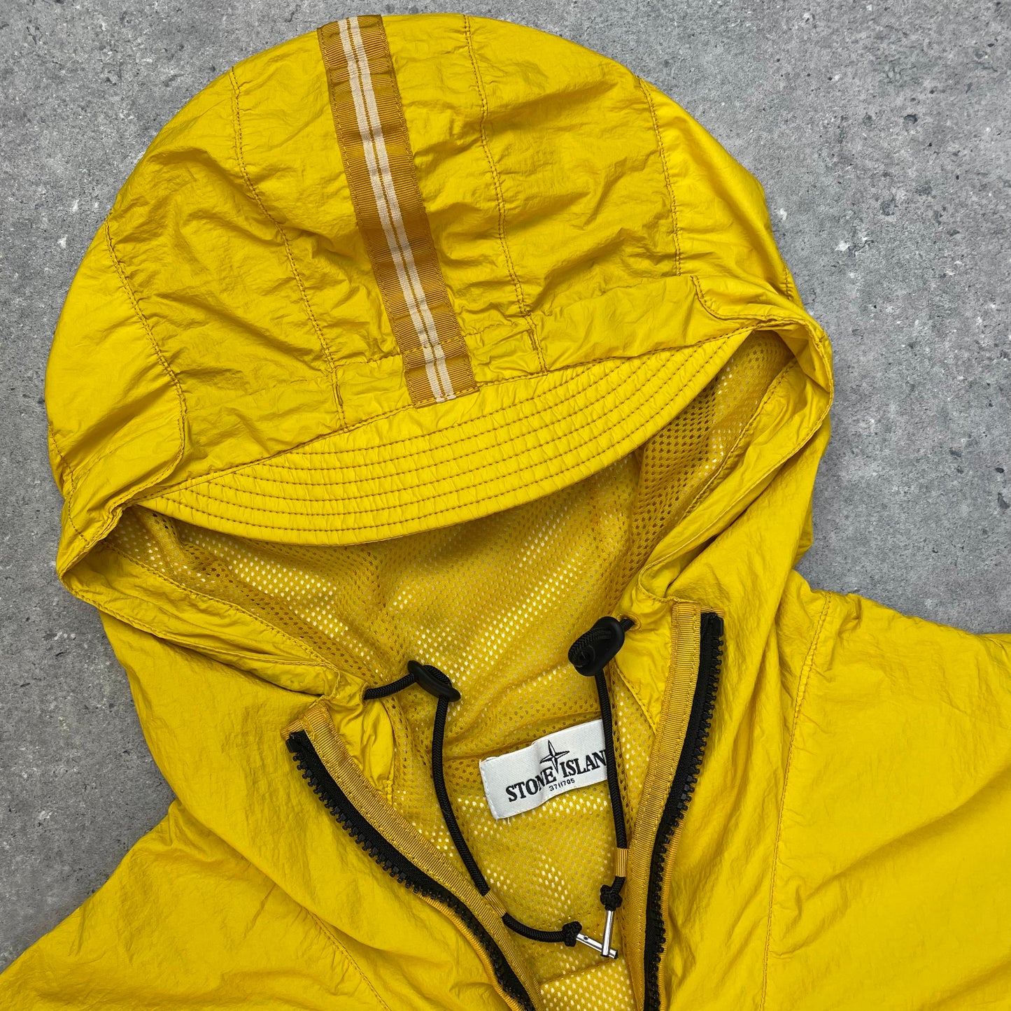 Stone Island Yellow Membrana TC Lightweight Hooded Jacket SS13