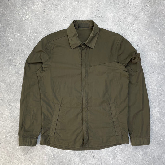 Stone Island Khaki Green Ghost Overshirt Jacket